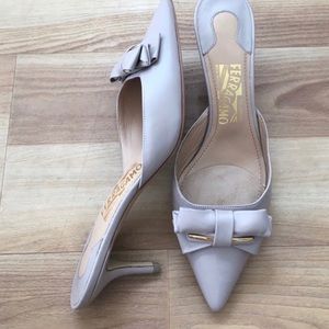 Salvatore Ferragamo backless sandal/mule Like New
